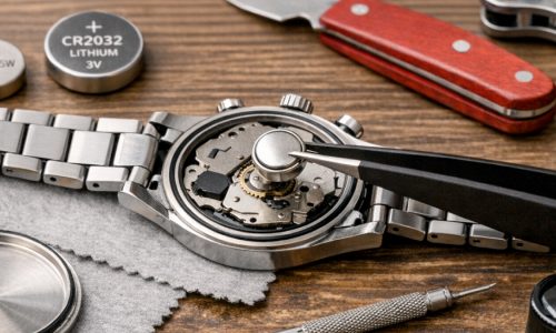 changer la pile d’une montre