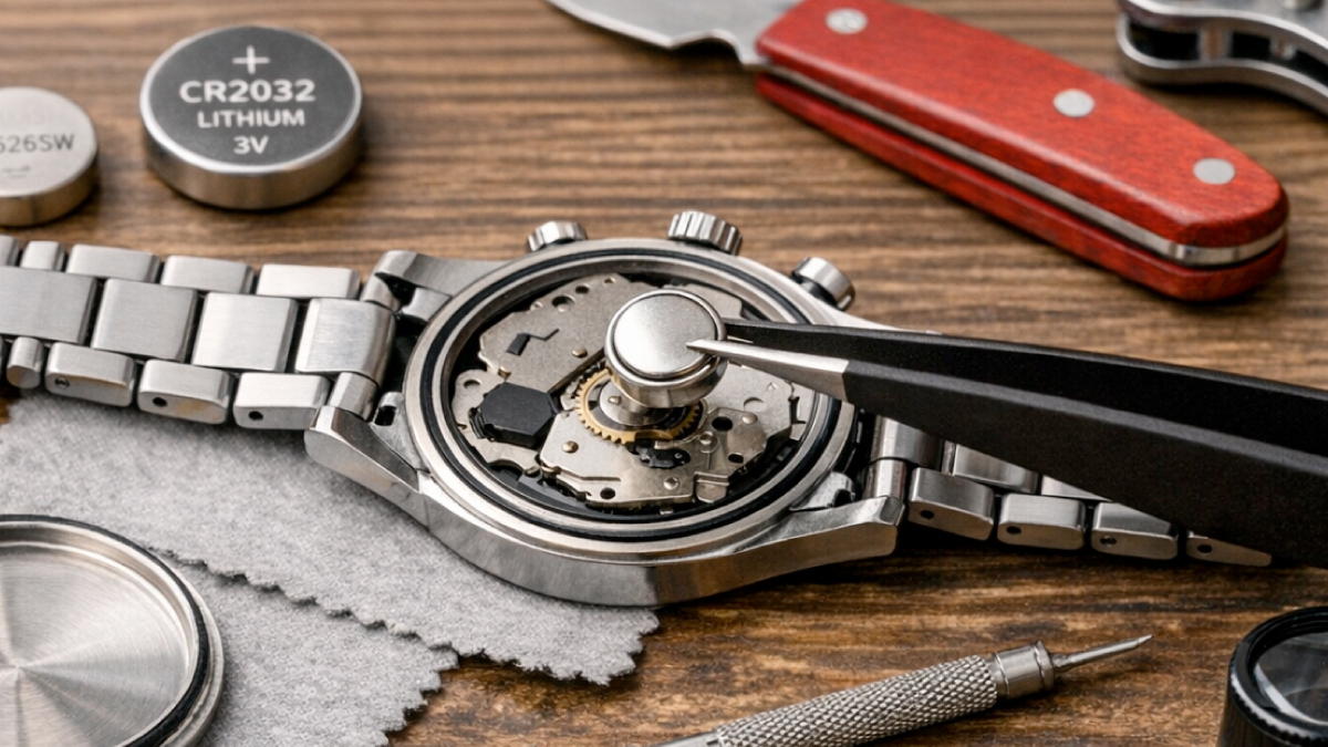 changer la pile d’une montre