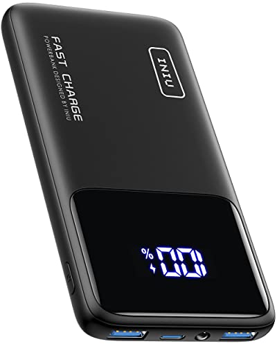 Batterie externe INIU 10000 mAh – Charge rapide 22,5W PD QC avec support intégré
