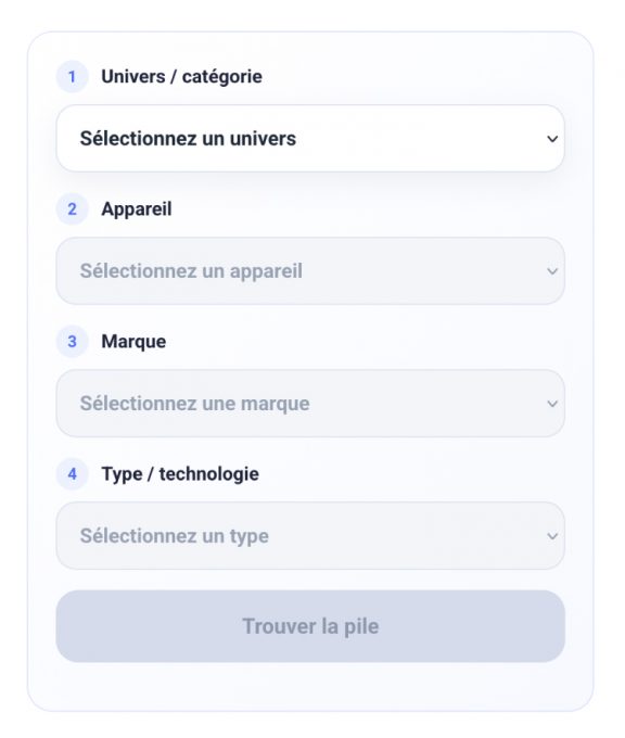 Moteur de recherche de pile